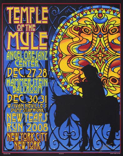 Customizable mule posters & prints from zazzle. Richard Biffle Gov't Mule - Temple of the Mule Hammerstein ...