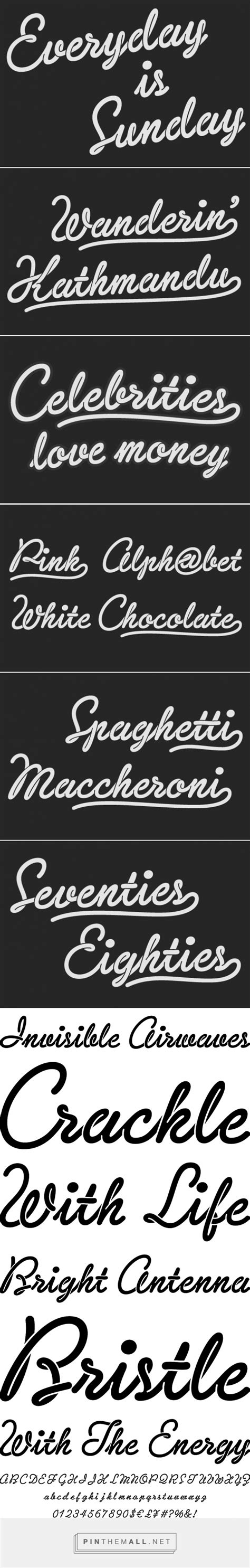 This script loops and loops like a spaghetti using the power of opentype alternates. Sneaker Script - Desktop Font & WebFont - YouWorkForThem ...