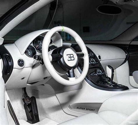 That came out of necessity rather than vanity, as this is a car that had to cut the air like a hot knife through butter while also generating enough downforce to remain glued to. Pure white Bugatti Interior #bugattiveyronsupersport # ...