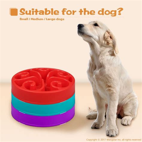 A puzzle dog bowl or dog puzzle feeder can also prolong the excitement of mealtimes, mimicking the process a wild canine might go through to find dinner. wangstar Slow Feed Dog Bowl 8 inch Bloat Stop Dog Puzzle ...