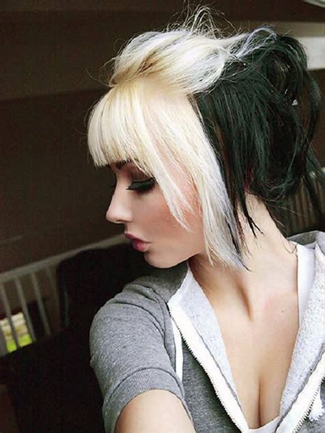 Blondie bangs black for hubby 3 min. Black Hair With Blonde Bangs Best Pictures : Fashion Gallery