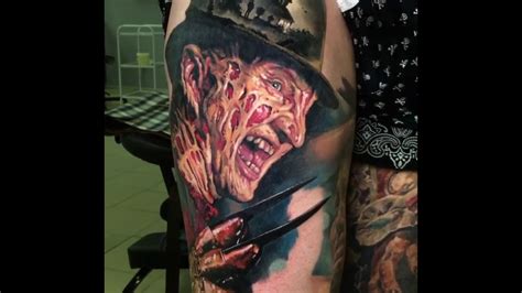 Maybe you would like to learn more about one of these? Freddy Krueger tattoo by @val_tatboo - YouTube