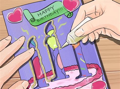 To make a birthday card inimitably exclusive, insert photographs and add some personal wishes. 3 Ways to Make Homemade Birthday Cards - wikiHow