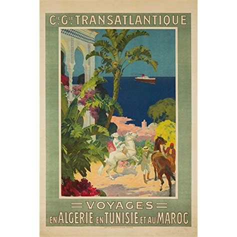 Algérie, tunisie et maroc éliminés. Voyages en Algerie, Tunisie, Maroc Vintage Poster France ...