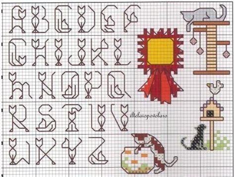 Halloween alphabet cross stitch pattern. Cat Alphabet in Cross stitch | Cross stitch fonts, Cross ...