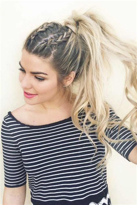 Next, take one side and separate your hair into three sections to weave a classic dutch braid. simples hairstyles hair envy balayage hairstyle easy nice ...