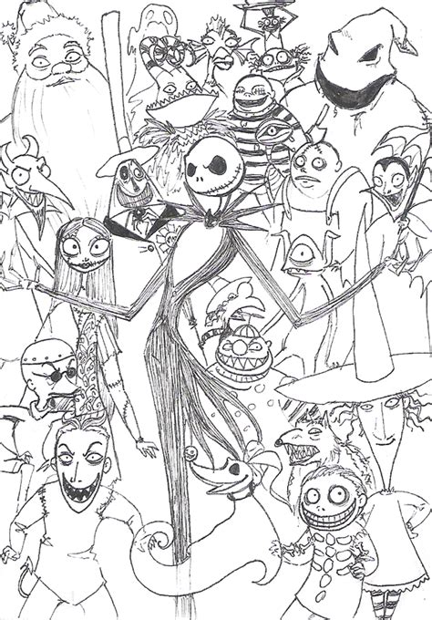 Check out 10 free printable nightmare before christmas coloring pages. The Nightmare Before Christmas Coloring Page | Disney ...