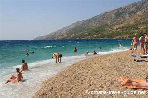 An attractive rocky cove with sand bottom located among. Part four of my Zlatni Rat beach photo gallery