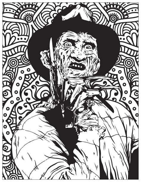 Freddy krueger coloring pages az coloring pages. Freddy Kruger Coloring Pages Free