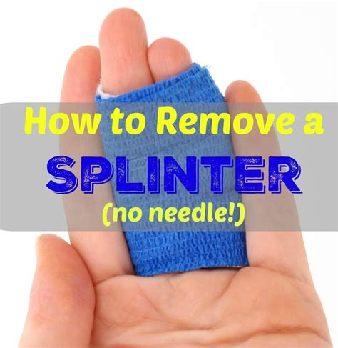 Never try to use your mouth or unprotected hands as you go about removing these spines. How to Remove a Splinter without a Needle | Healthy Home ...