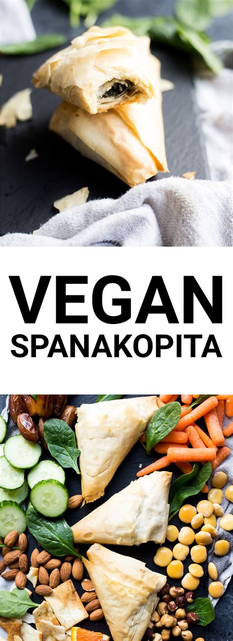 Aleppo pepper flakes and vegan feta are optional. Vegan Spanakopita - Fooduzzi