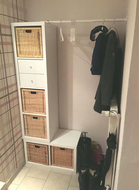 Hacken garderobe garderobe ikea garderobe flur ikea kleiderschrank hausflur dachboden ikea hack oder was der flur mit dem badezimmer zu tun hat! Ikea Kallax Garderobe Bauen - Ikea Hacks New Swedish ...