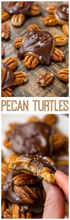 I love this turtle cake recipe. Dark Chocolate Salted Caramel Pecan Turtles | Recipe | Delicious desserts, Caramel pecan ...