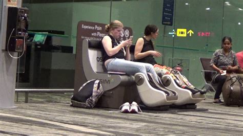 A good massage chair is an investment. Singapore Changi Airport Passengers Enjoy OSIM Massage ...