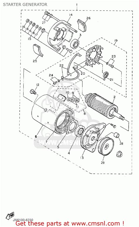 Yamaha g2 j38 golf cart wiring diagram gas. Yamaha G16-ap/ar 1996/1997 Starter Generator - schematic ...