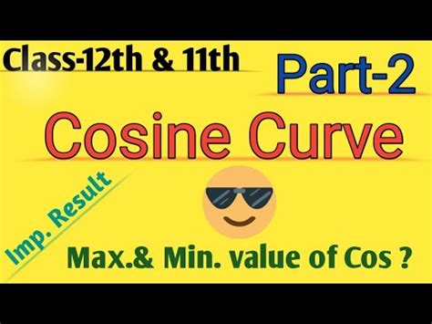 Maybe you would like to learn more about one of these? How to draw COSINE (COS) CURVE and also discuss Max. & Min ...