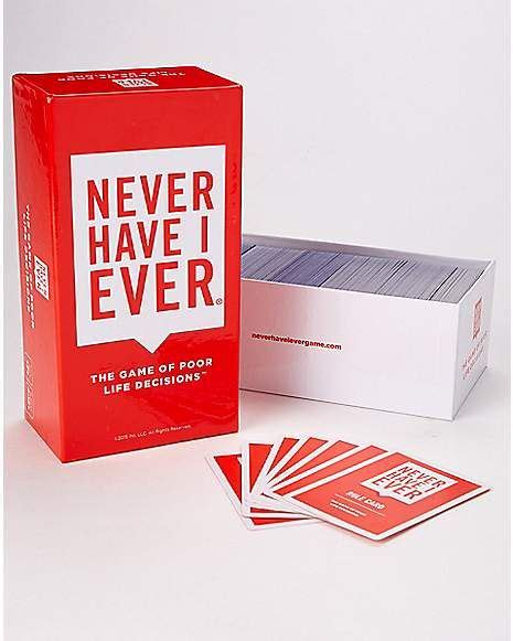 Get brand alerts sent to your inbox. Never Have I Ever Card Game - Spencer's in 2020 | Card games, Drinking card games, Party card games