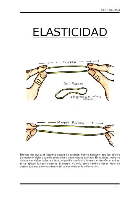 La deformación de los elementos elásticos, por lo tanto, no es. Elasticidad | Rigidez | Elasticidad (Física)