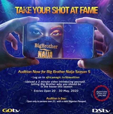 Big brother naija lock down. Big Brother Naija : How To Audition For BBNaija Season 5...