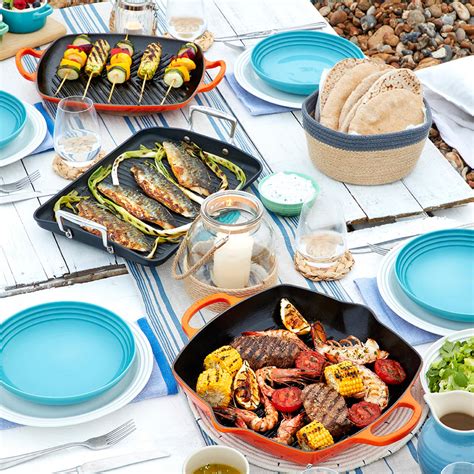 Diese grillplatte aus gusseisen erleichtert die zubereitung von hühnchen, steaks, fisch, gemüse und mehr. Le Creuset Grillplatte Signature Rechteckig 30 cm Ofenrot