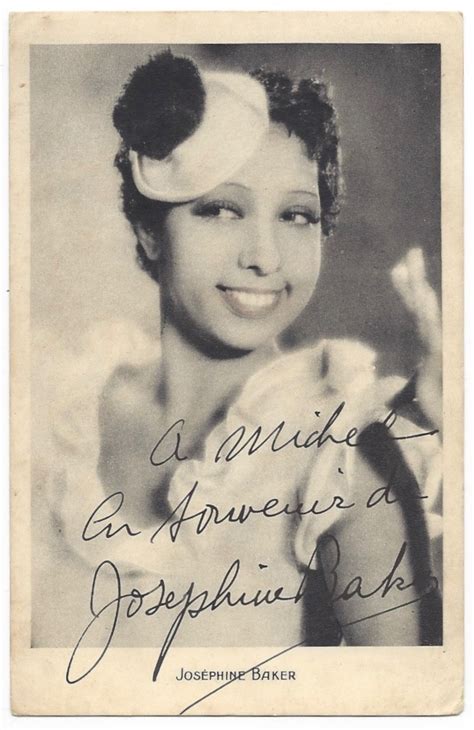 Baker started her espionage career by attending diplomatic parties at the italian and . Josephine Baker's inscribed Photo Postcard | Josephine ...