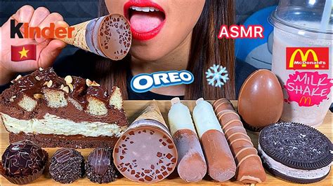 In our minds, chocolate mousse is pretty much a super fluffy pudding. EATING CHOCOLATE MOUSSE CAKE KINDER & OREO ICE CREAMS ...