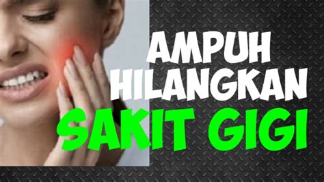 Caranya adalah es dibungkus handuk dan disentuhkan pada bagian yang membengkak akibat sakit gigi biasanya area wajah atau rahang. Cara cepat hilangkan sakit gigi - YouTube