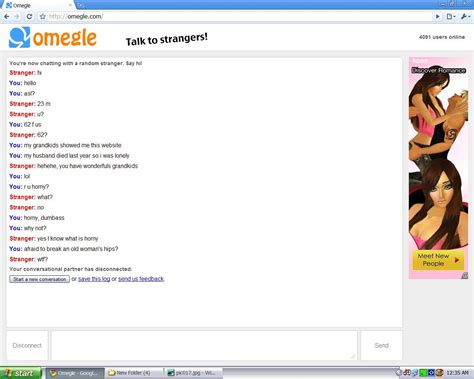 What had this person better do if. Granny Omegle