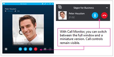 You end the call from the call monitor window. Lync is now Skype for Business — see what's new - Skype ...