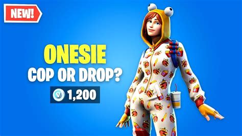 Onesie is an epic outfit with in battle royale that could be obtained as a reward from tier 87 of battle pass season 7. Fortnite ONESIE Skin Worth it? Cop or Drop? - YouTube