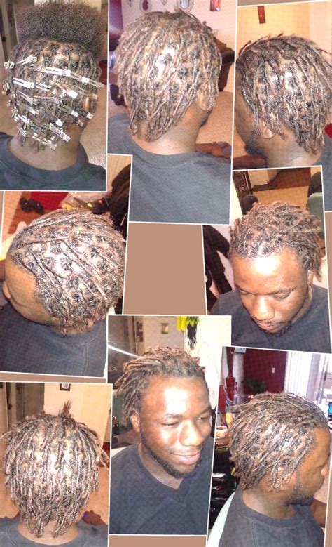 Braid and create dreads for the long top hair and secure them in a pony. dread starting | Dreads, Braid designs, Braids