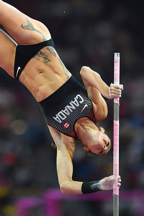 Olympic pole vaulter trains with lumen. ANICKA NEWELL at Women's Pole Vault Final at IAAF World ...