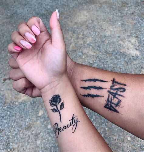 When it comes to expressing your love, matching tattoos for couples can be powerful and meaningful. UPDATED: 44 Beauty and the Beast Tattoos (November 2020)