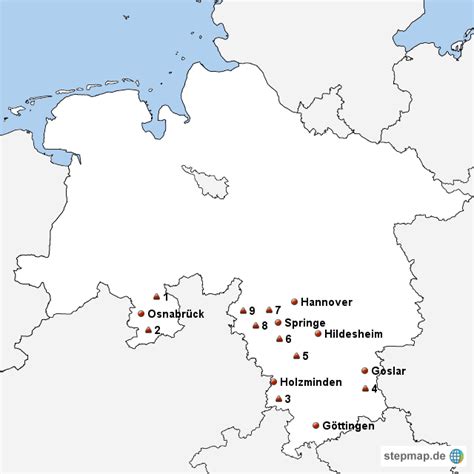 Hannover ist die hauptstadt von niedersachsen. Gebirge von katty_p - Landkarte für Niedersachsen