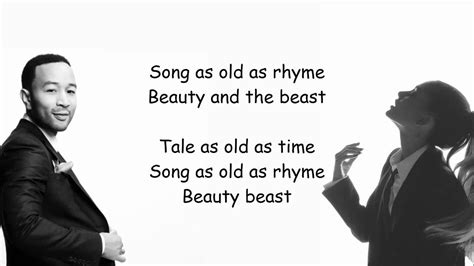 Tale as old as time true as it can be barely even friends then somebody bends unexpectedly. Ariana Grande, John Legend - Beauty and The Beast Lyrics ...