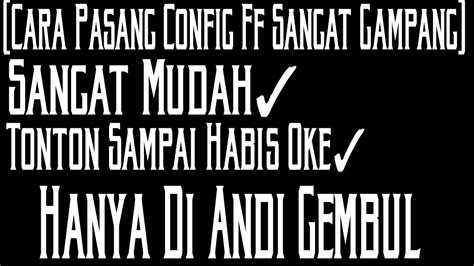 To back up your settings, click config on the launcher, select backup, and select a folder to store your backup file. Cara Download Config Ff || Sangat Gampang - YouTube