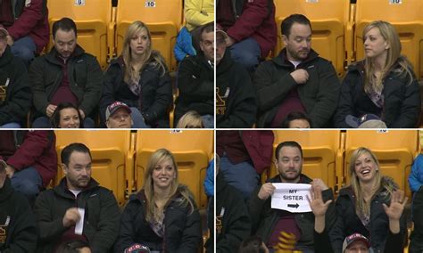 Kissing my sister (2000) ← back to main. 'Most awkward Kiss Cam ever' as man unfolds 'My Sister ...