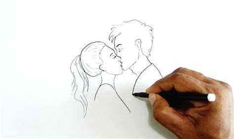 Looking for a good deal on kiss pencil? Boy And Girl Kissing Drawing At Getdrawings Com Free For