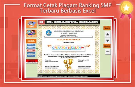 Berikut ini link download format profil sekolah file excel yang saya dapatkan dari contoh profil sekolah pada smp rujukan pelaksanaan k13. Format Cetak Piagam Ranking Sekolah Menengah Pertama ...