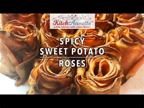 Roses inspired by great women. Roses are Spuds My Love - Spicy Sweet Potato Roses! - YouTube