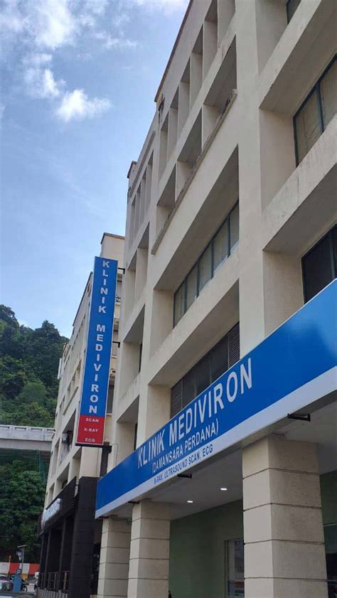 It's my corporate panel clinic and it's near my residence. Klinik Mediviron Damansara Perdana