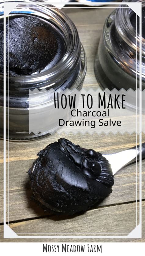 It takes a while to make but is very effective and well worth the time. How to Make Charcoal Drawing Salve in 2020 | Drawing salve, Salve, Charcoal drawing