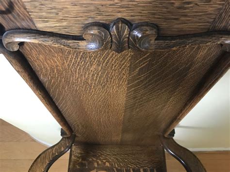 Making the round pegs for the coat hooks is best done on the lathe. Vintage Tiger Oak Hall Tree With Chair, Mirror And Coat ...