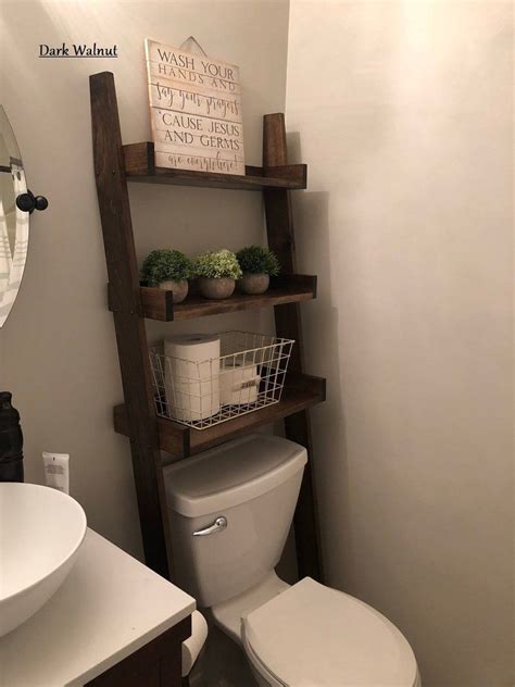 Over the toilet ladder shelf. Over the Toilet Ladder Shelf | Small bathroom decor, Over ...