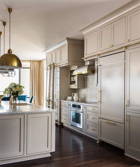 Farmhouse two tone kitchen green and white anew gray sherwin. Bright And Bold Riverside Penthouse by Tobi Fairley