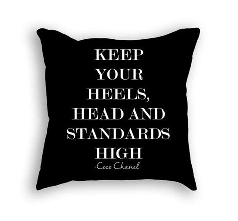 Coco chanel was a renowned french fashion designer who founded the fashion brand 'chanel'. Fashion Pillow - Coco Chanel Quote - Interior Decorating ...