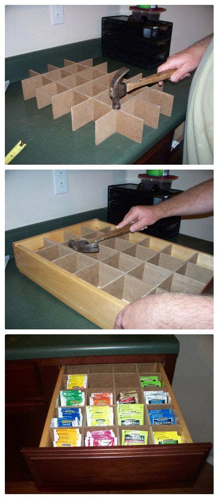 I probably could have made it a little more narrow, but it still works well. Adding A Tea Drawer To My Kitchen | Tea diy, Diy drawers ...