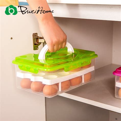Un ensemble = 1pc grande taille + 1 pc petite taille. Aliexpress.com : Buy Butihome Egg Storage Box Portable ...