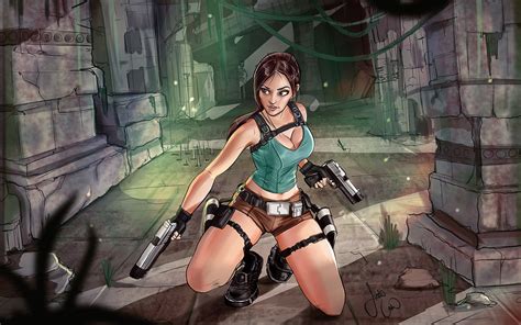 Wallpaper : Video Game Art, Lara Croft, video games, Tomb Raider ...