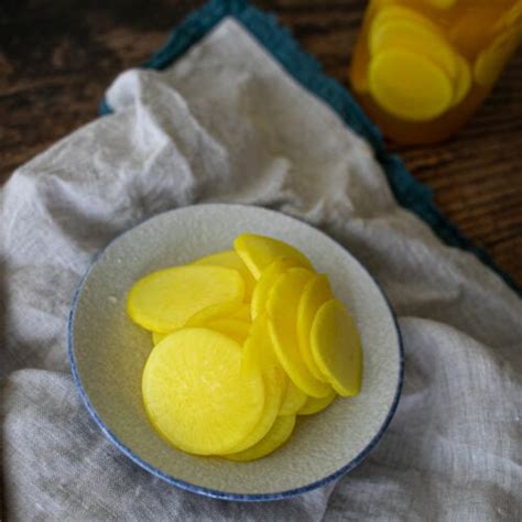 This pickled radish recipe is from the ball® jars website and could not be easier. Korean Pickled Radish Recipe - Yellow Glass Dish | Sugar ...